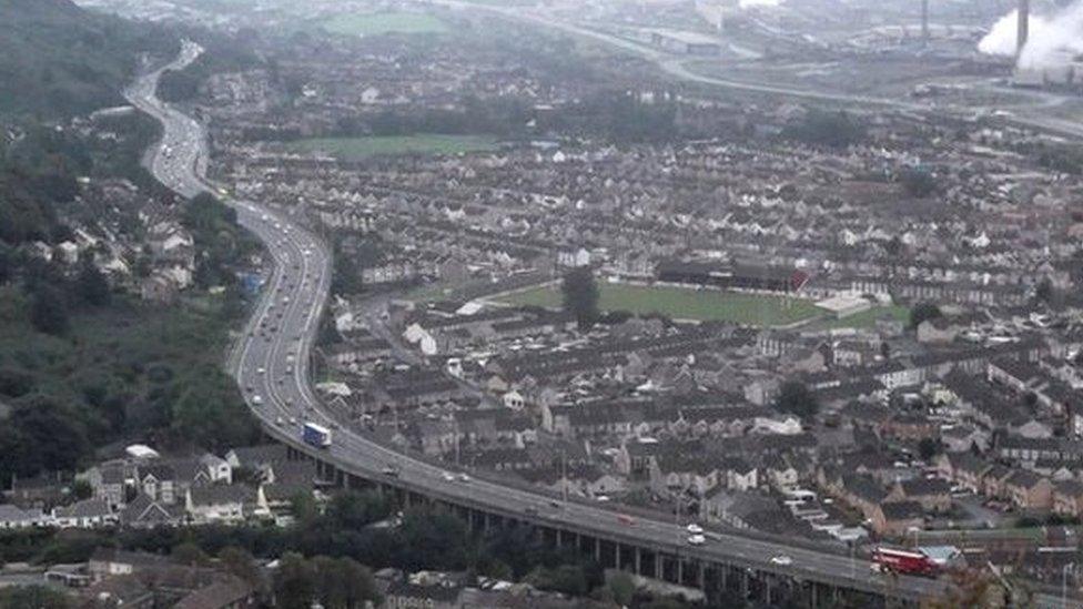 M4 at Port Talbot (Pic: Kevin Corcoran)