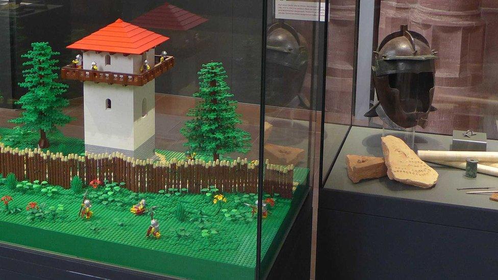 A Lego exhibit in Frankfurt Archaeological Museum