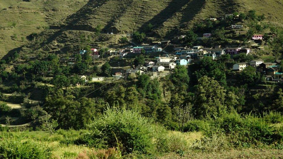 Kot village in Uttarakhand state