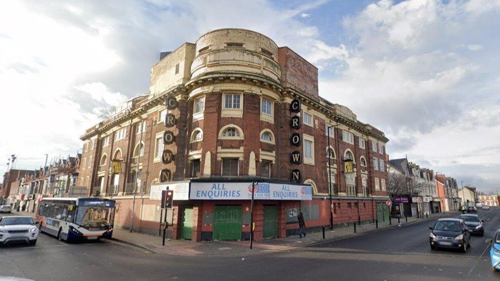 Streetview of an old cinema turned pub