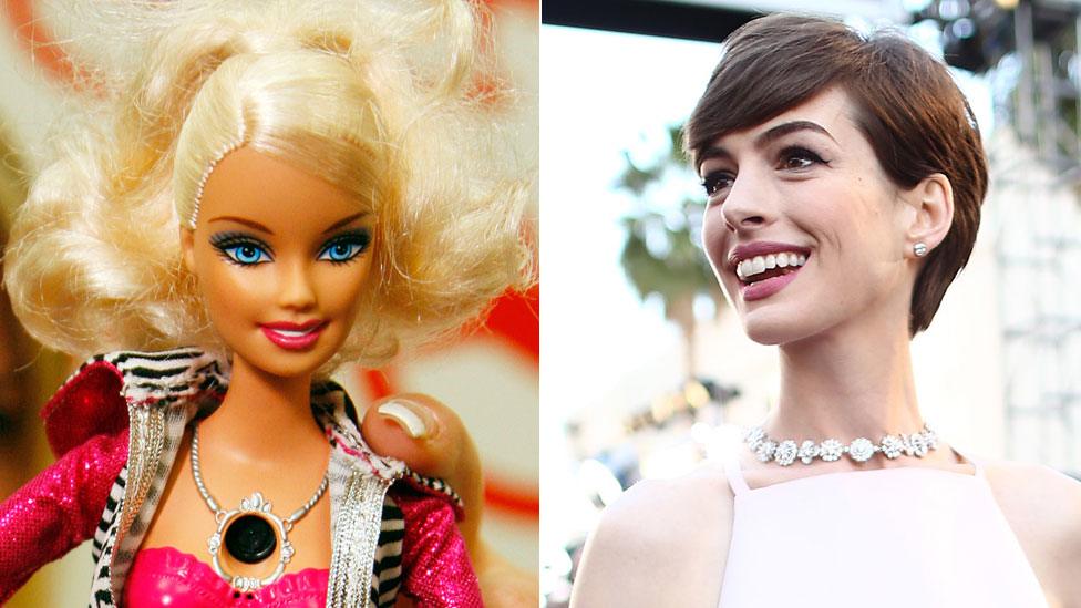 Barbie and Anne Hathaway