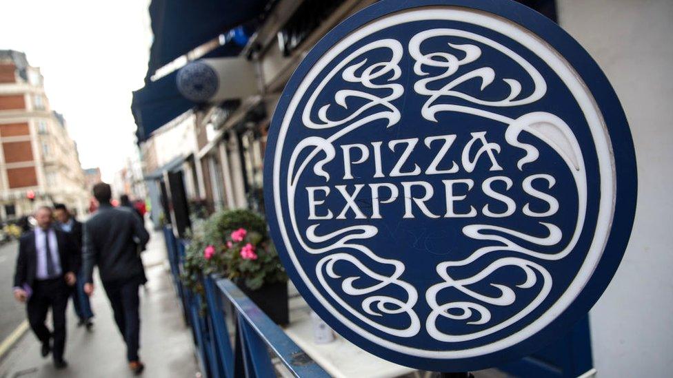 Pizza Express sign