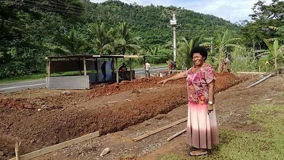 School in Fiji being built