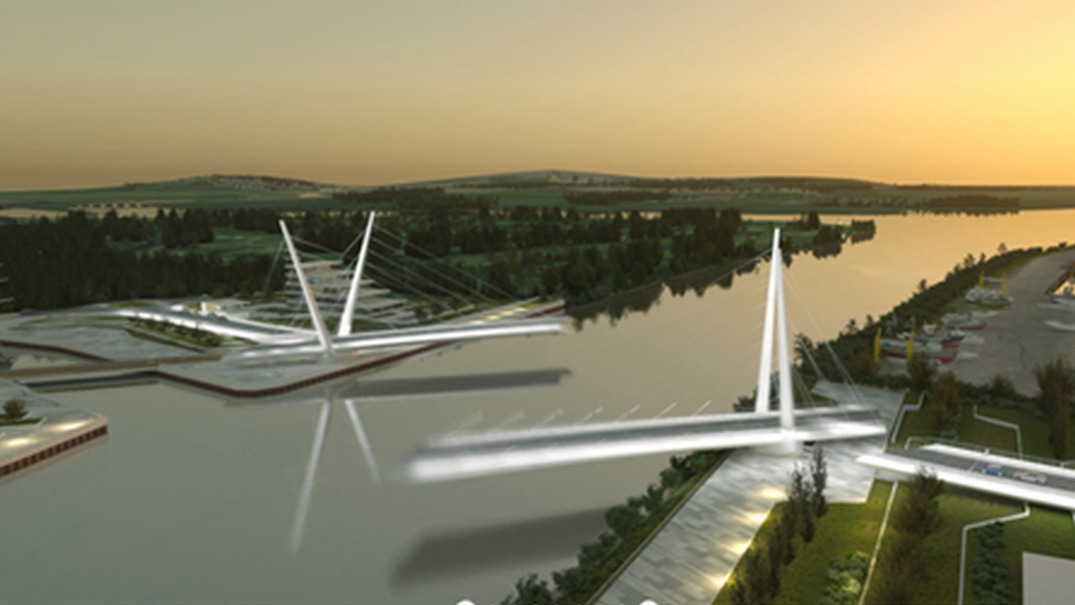 Proposed bridge