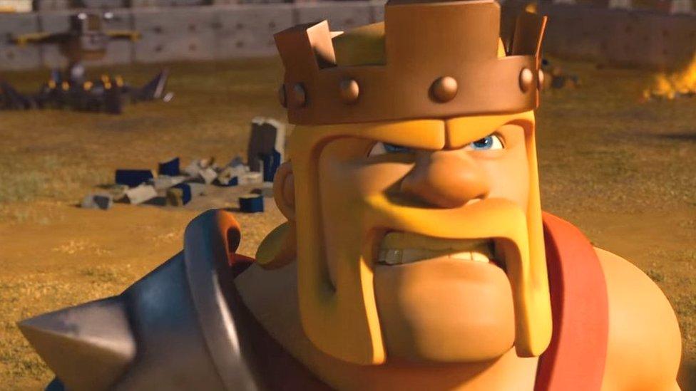 Evil king from Clash of Clans game