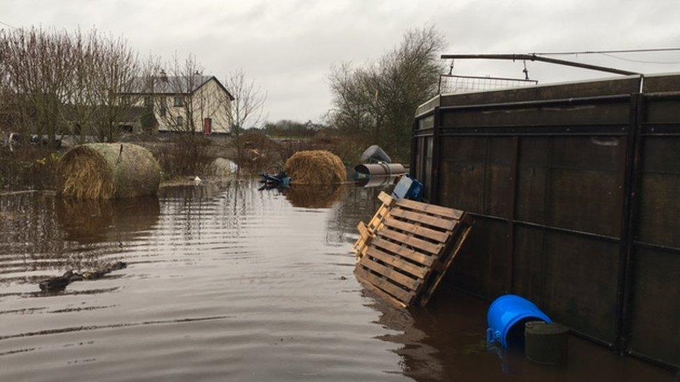 He said bedding and feeds had been lost as a result of the flooding