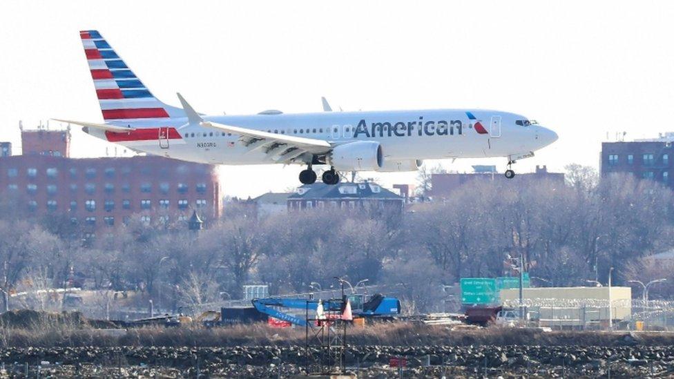 An American Airlines flight