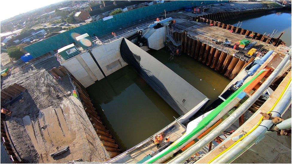 Boston tidal barrier