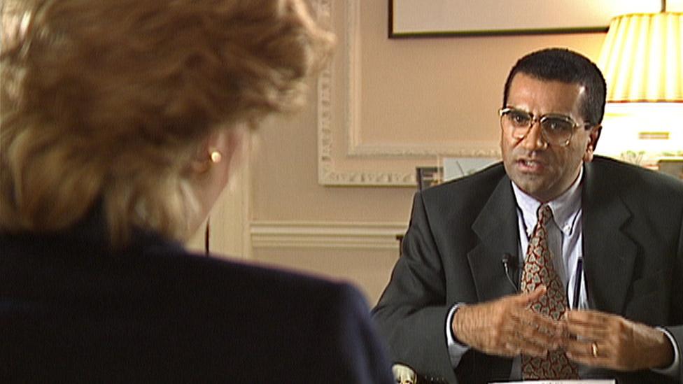 Martin Bashir interviewing Princess Diana in 1995