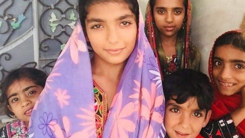 Children in Dombak, in Iran's Baluchistan region