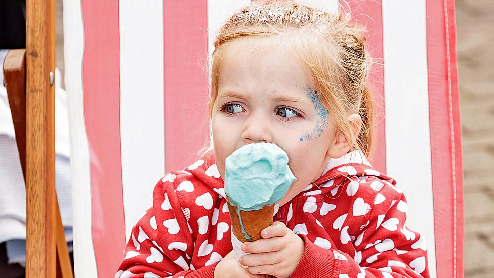 Child with ice cream