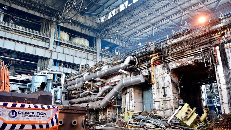 Inside the turbine hall