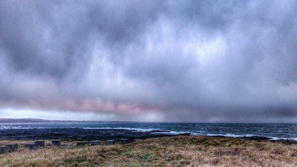 Mid afternoon on the shortest day of the year in East Lothian