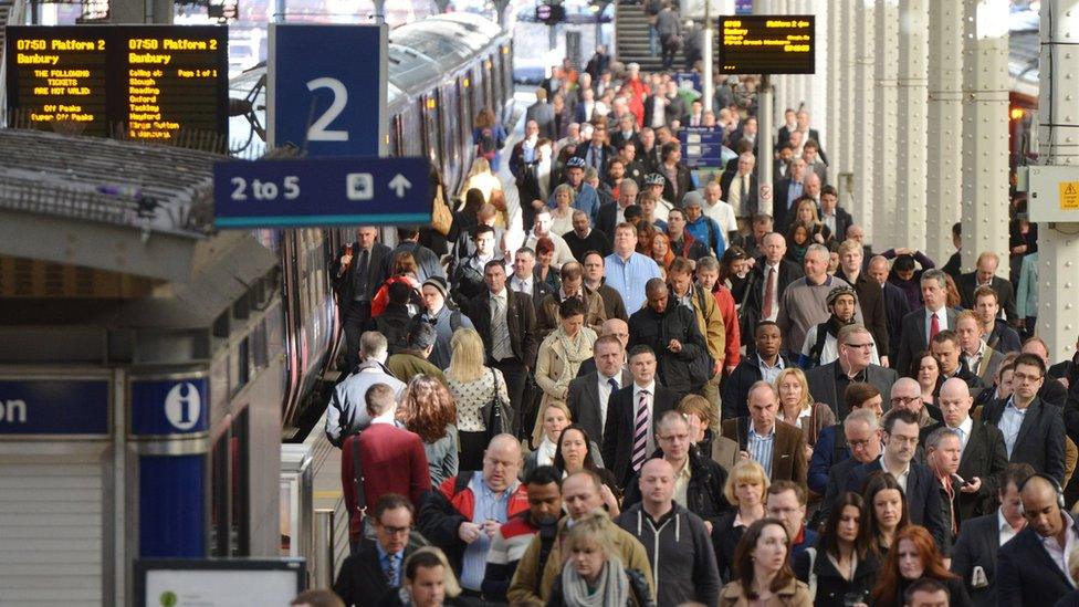 File photo dated 2013 showing passengers leaving the platform at Paddington Station.