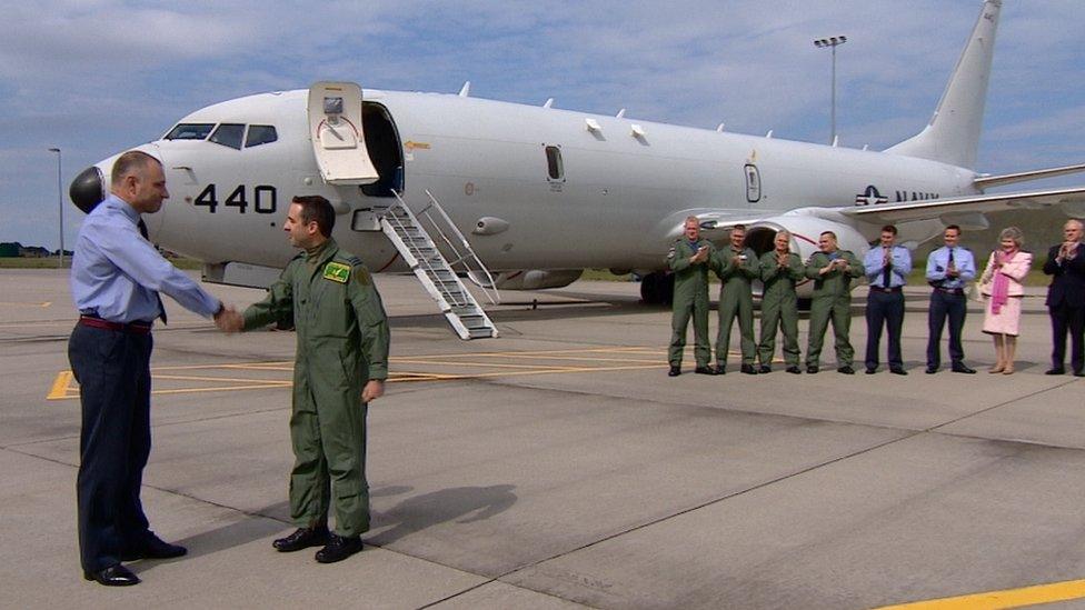 P-8A Poseidon at RAF Lossiemouth