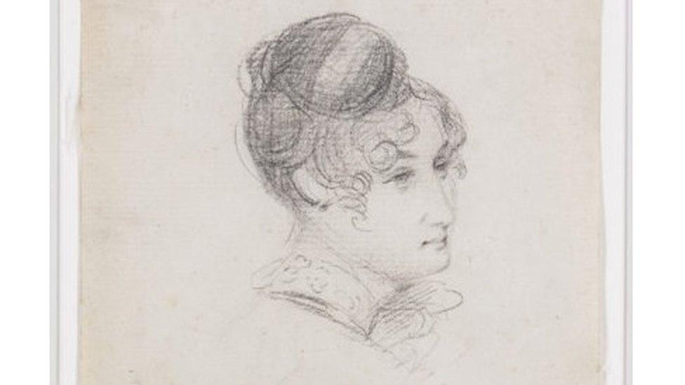 Sketch of Maria Constable