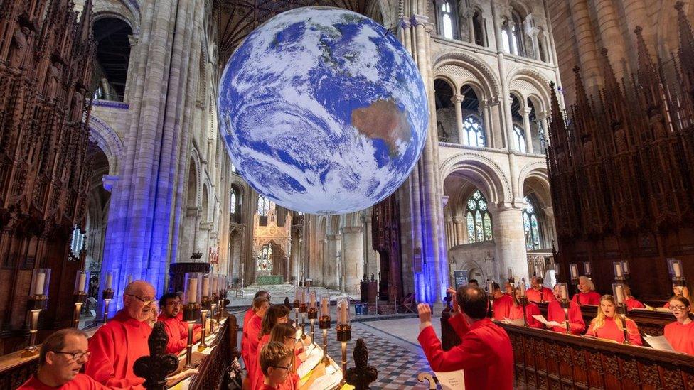 Gaia in Peterborough Cathedral