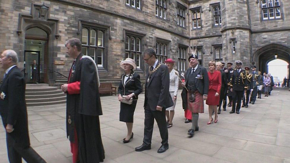 Nicola Sturgeon attending formal opening ceremony