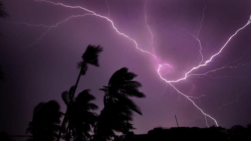 lightning in Kolkata, May 2020