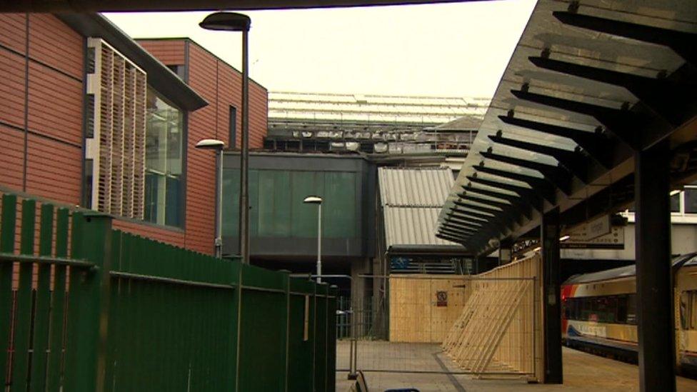 Nottingham Railway Station on Sunday