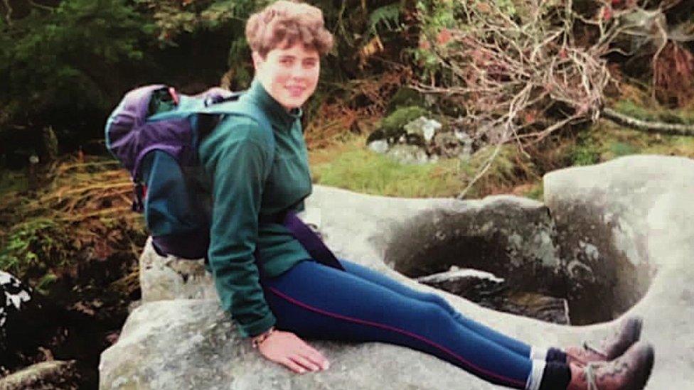 Julia Lewis on Silver DofE training, Dartmoor 1990