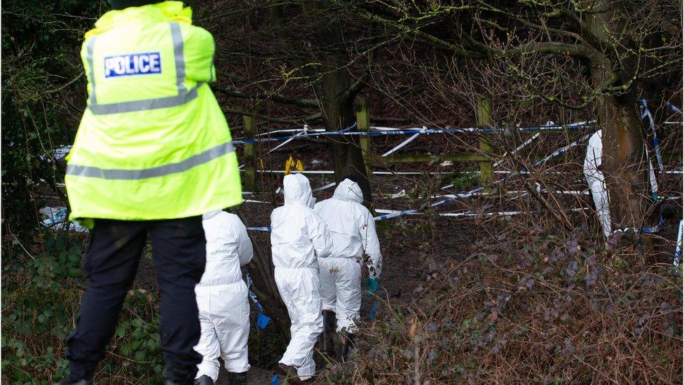 Police are investigating after human bones were found near Hardingstone by the A45