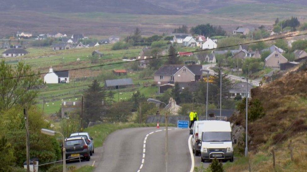 Crash site near Balallan