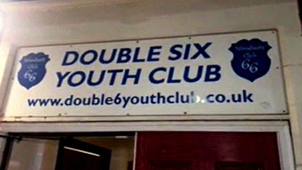 Double Six Youth Club sign