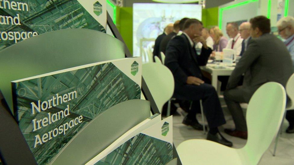 NI aerospace firms at Farnborough trade show hope Brexit deal keeps sector aligned with EU rules