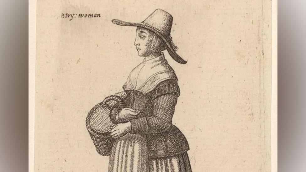 An English country woman, 1643