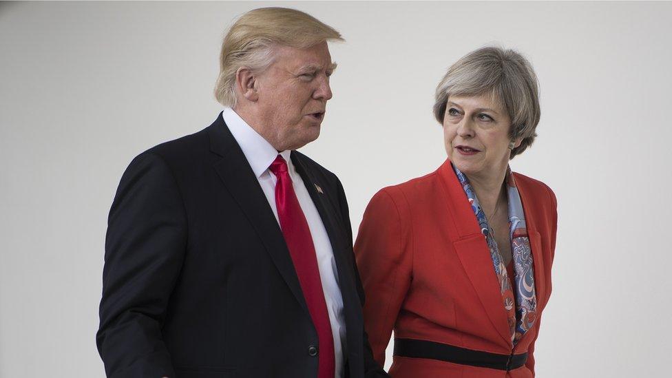 Donald Trump and Theresa May