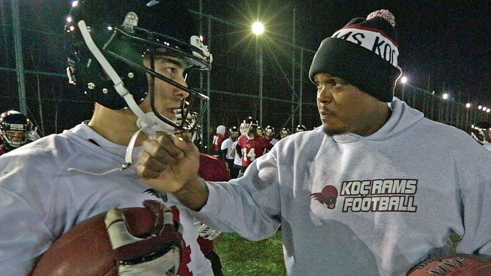 Koc Rams American Football training in Turkey