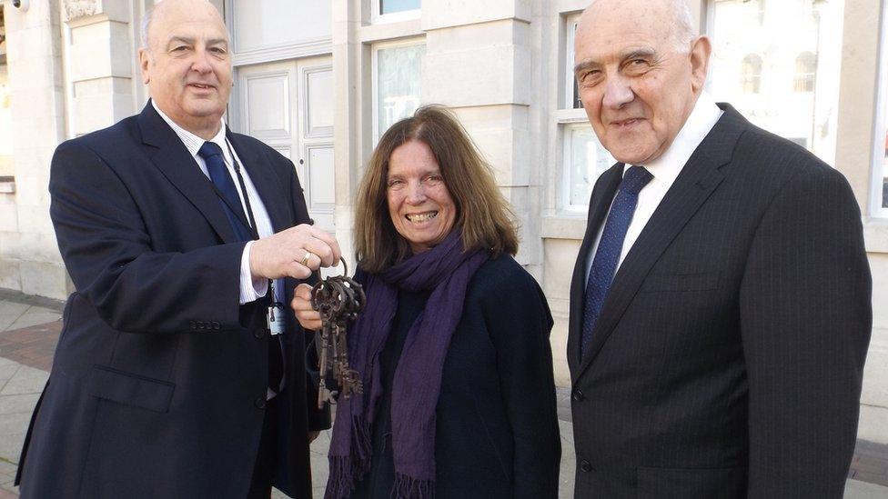 Nick Gowrley, Sheila Ravenscroft and Gerard Brewster