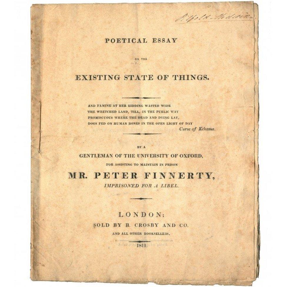 Percy Bysshe Shelley pamphlet