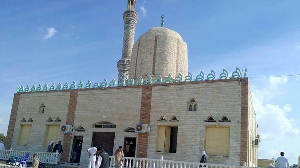 Image of the mosque at Al Arish. It looks nothing like the mosque whose image was uploaded to Facebook.