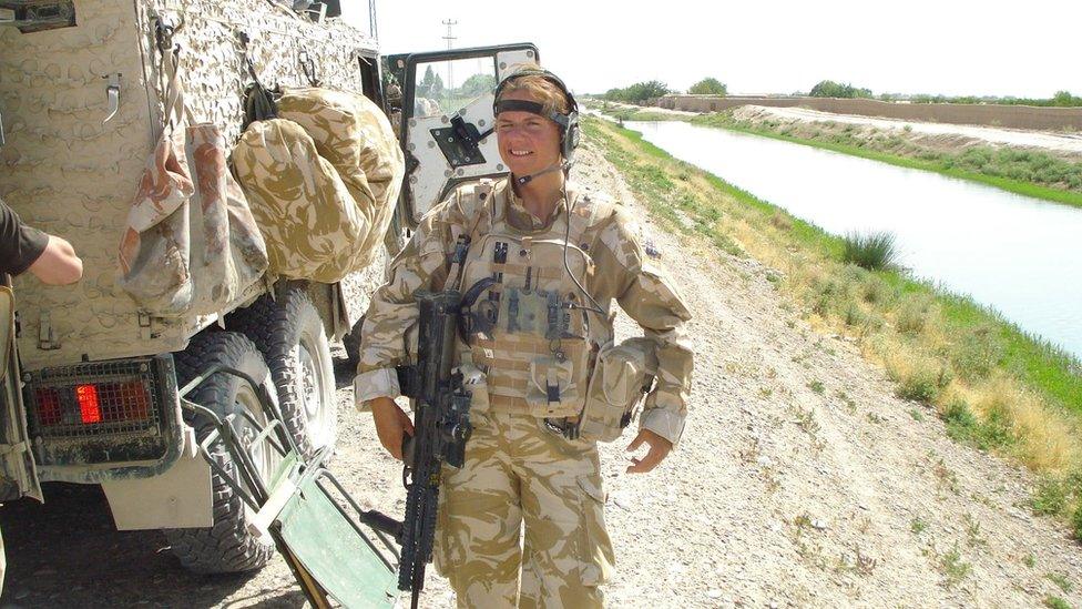 Michelle Partington in Afghanistan