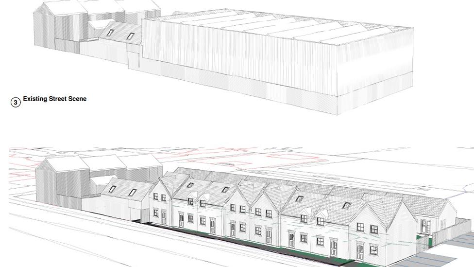 Plan of proposed development