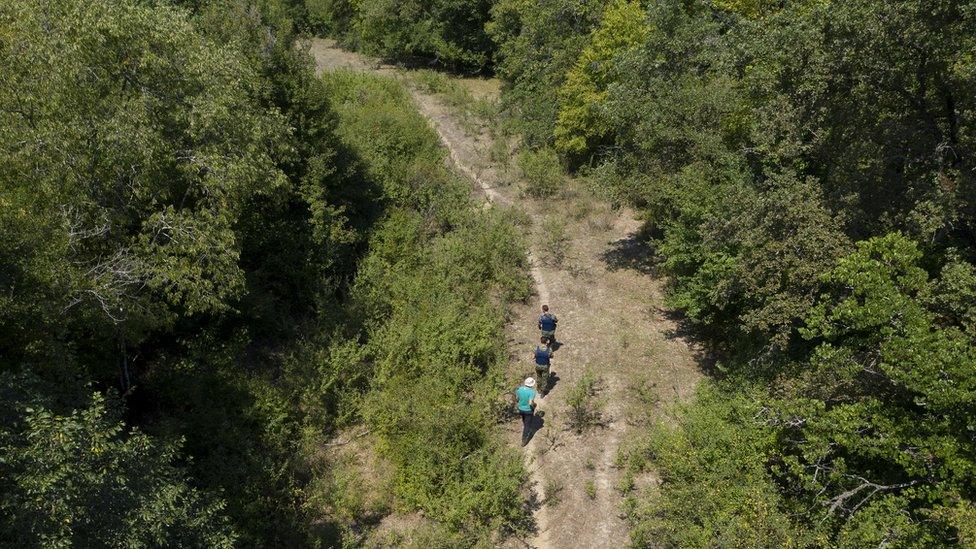 Greek patrol near Albanian border