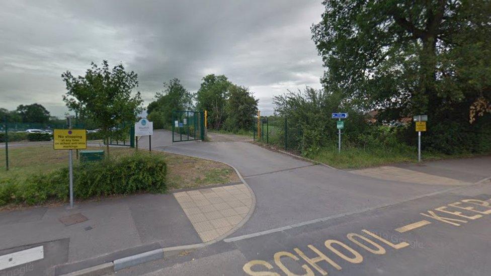 Gateway to Wheatfield School in Winnersh