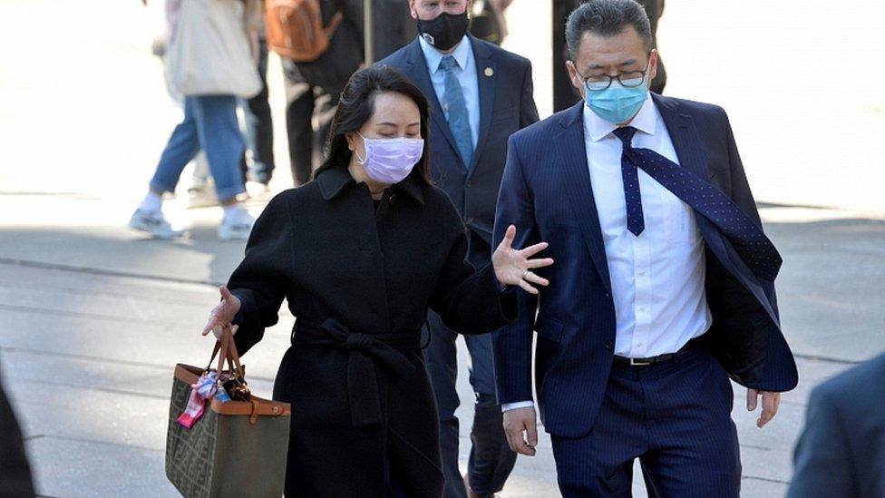 Huawei Technologies Chief Financial Officer Meng Wanzhou arrives at court following a lunch break in Vancouver, British Columbia, Canada March 15, 2021