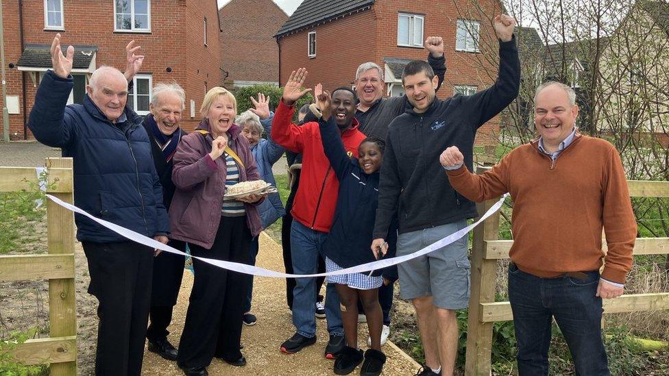 Residents and councillor Ian Snowden