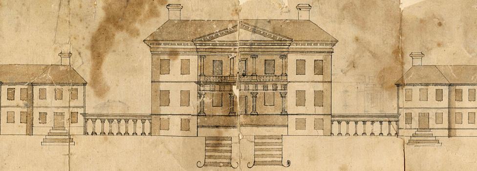 Design for Drayton Hall, South Carolina, USA - circa 1740