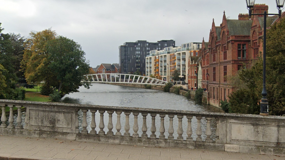 Bridge near riverside square