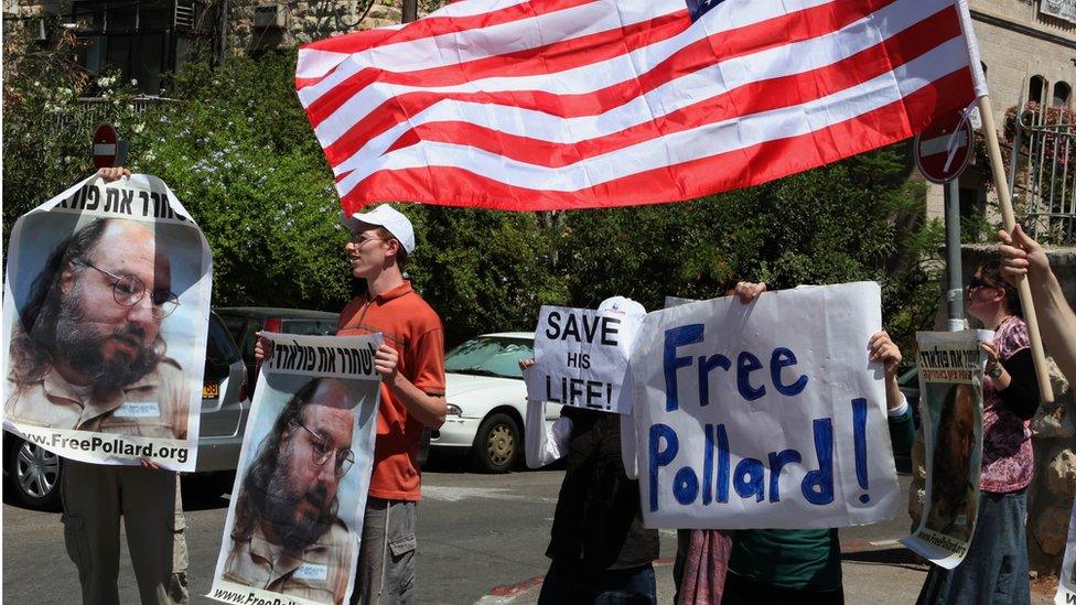 Pro-Pollard rally in Jerusalem (file photo)