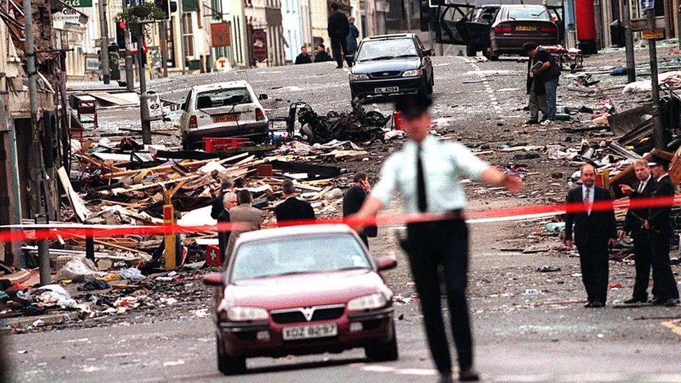 Scene of the Omagh bombing, 1998