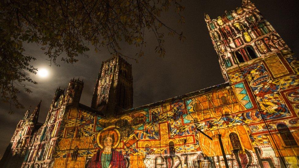 Crown of Light, Ross Ashton et al, Lumiere Durham 2013, produced by Artichoke in Durham