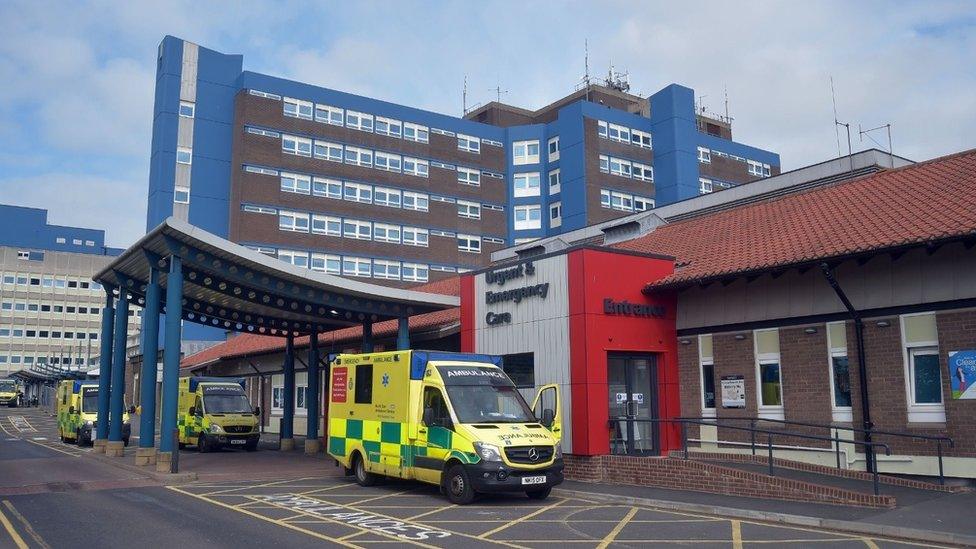 General view of North Tees hospital