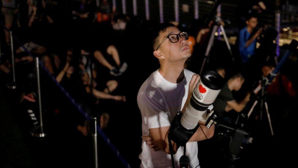 Star gazers in Singapore