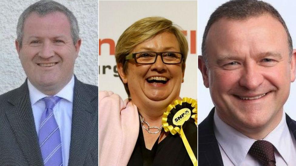 Ian Blackford, Joanna Cherry and Drew Hendry