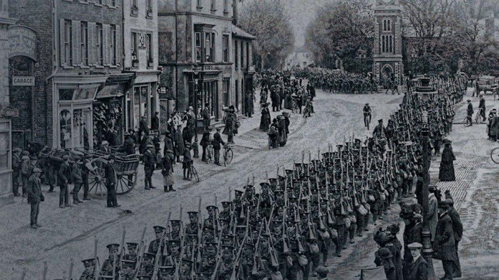 Town of Newmarket during WW1